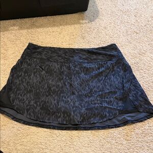 Eton Black Patterned Circle Skirt
